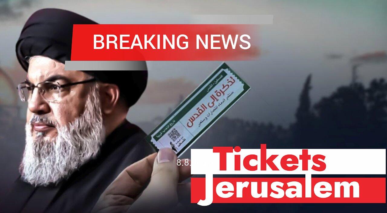 Hizb Allah announce the End of Israel and gave free ticket to Jerusalem