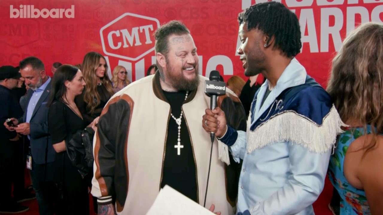 Jelly Roll Talks Watching Wife Bunnie XO Success & Calls the Past Year “Unbelievable” | CMT Awards 2024
