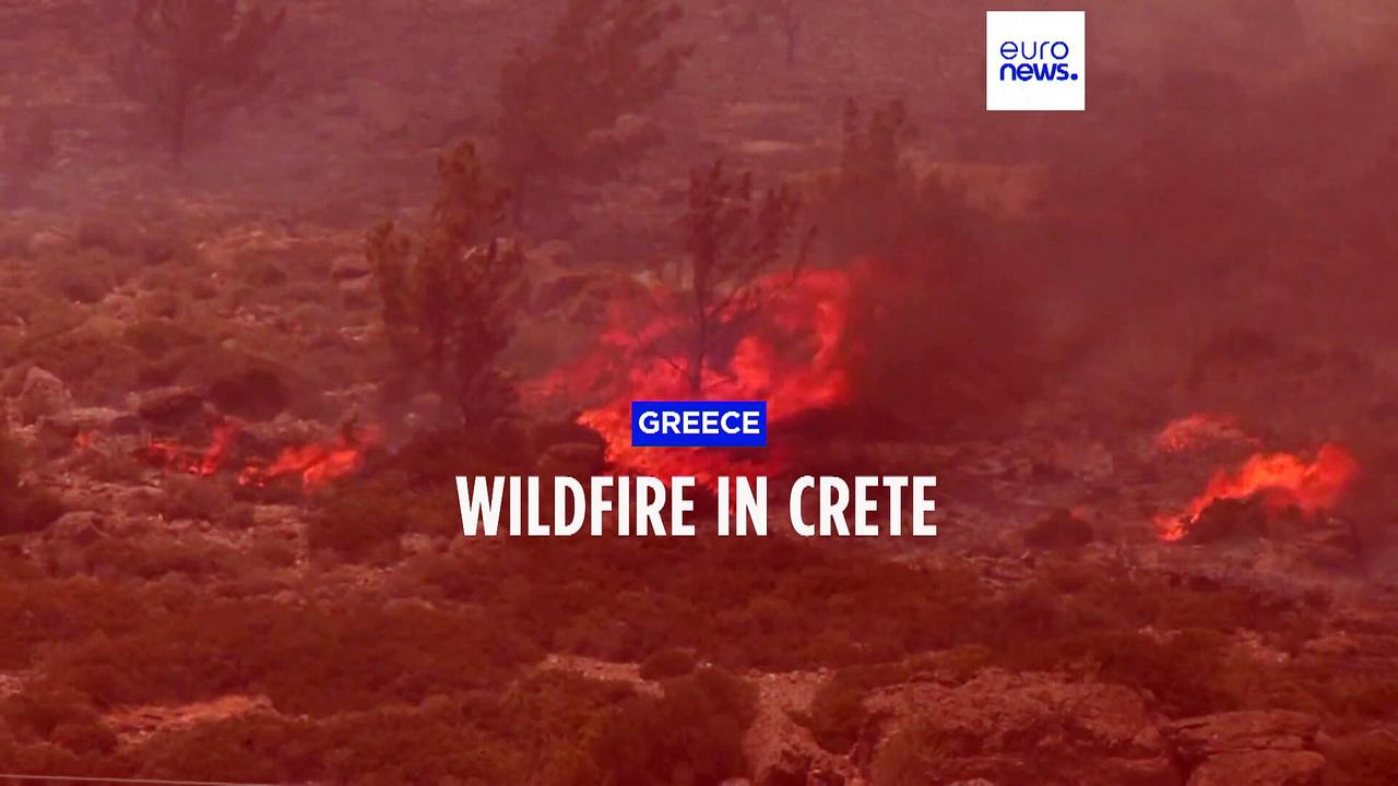 Wildfires torch Greek island of Crete weeks before official fire season starts