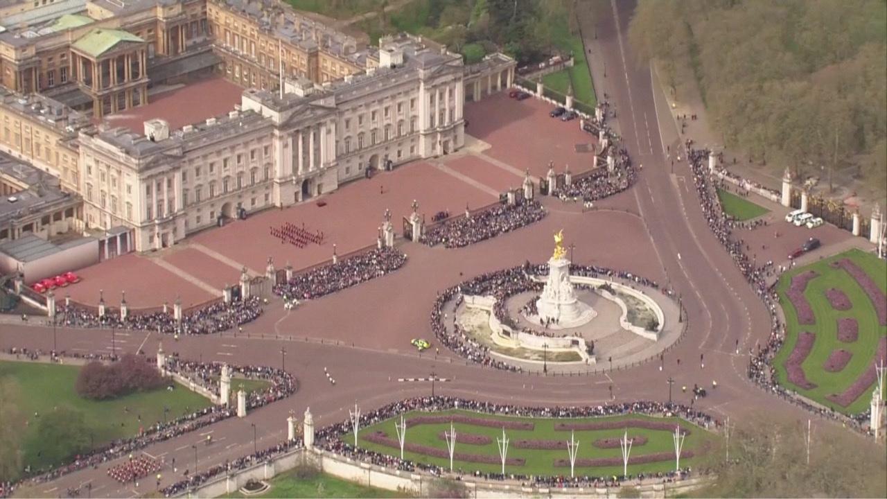 This Aerial Footage Captures Milestone Changing of the Guard Royal Ceremony