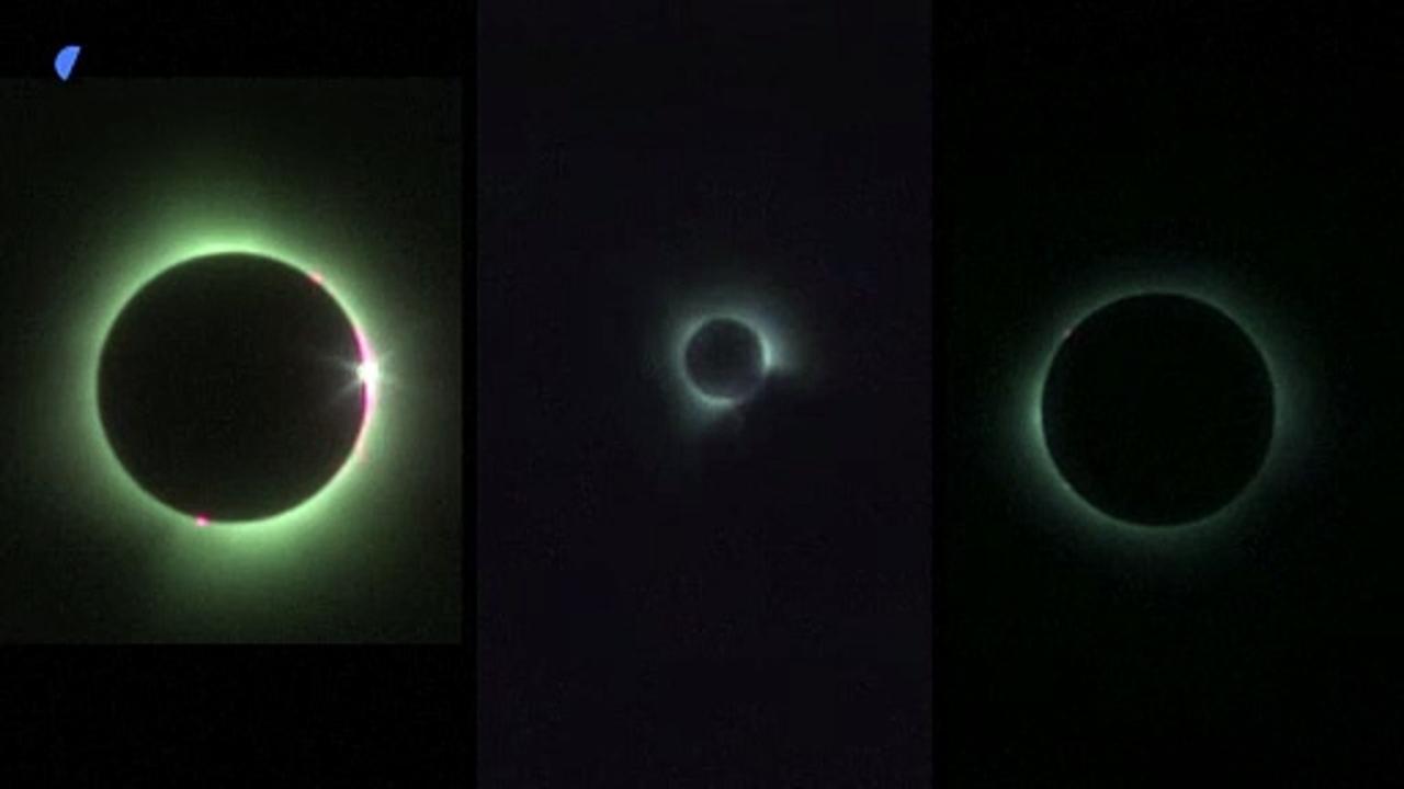 Total solar eclipse seen from Canada, US, and Mexico