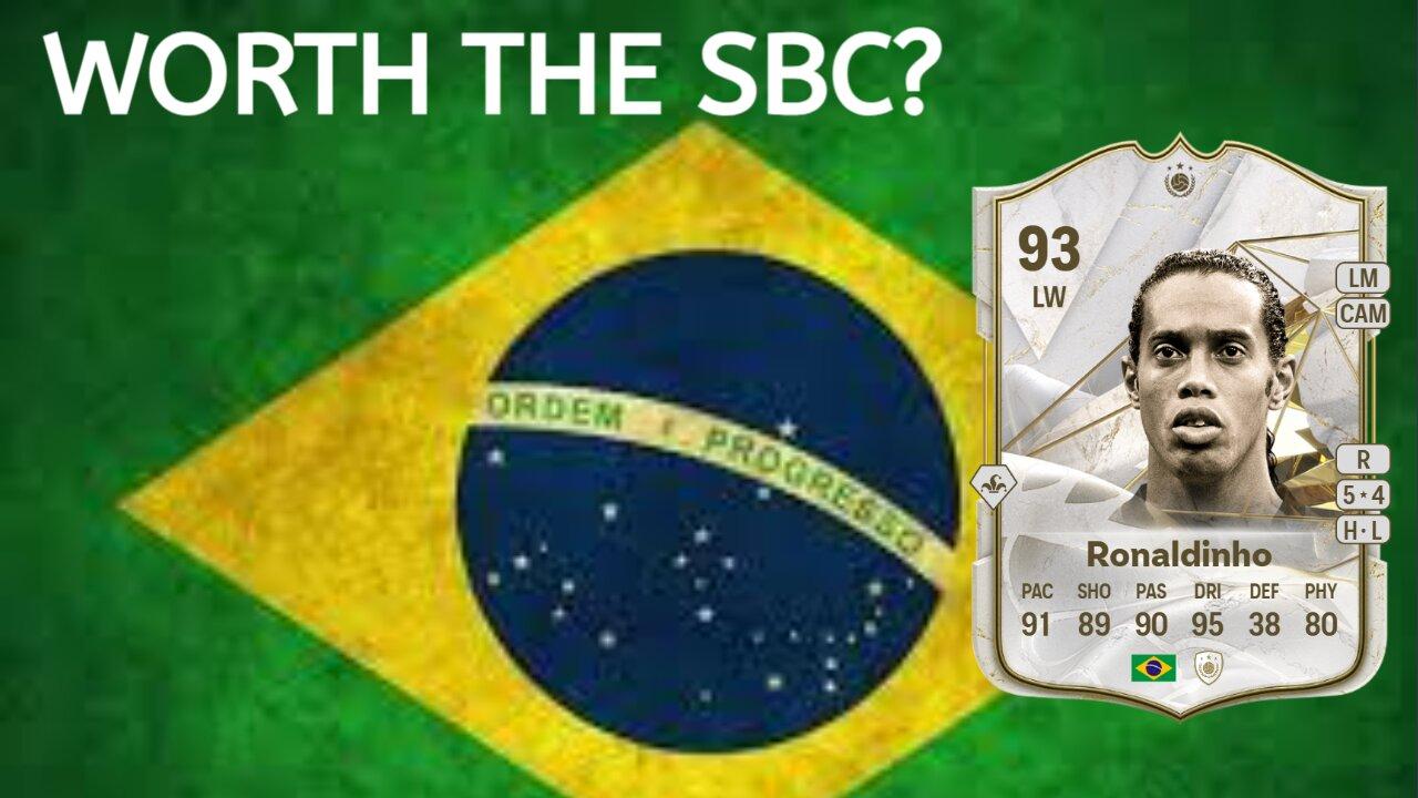 93 ICON RONALDINHO SBC PLAYER REVIEW FC 24 ULTIMATE TEAM