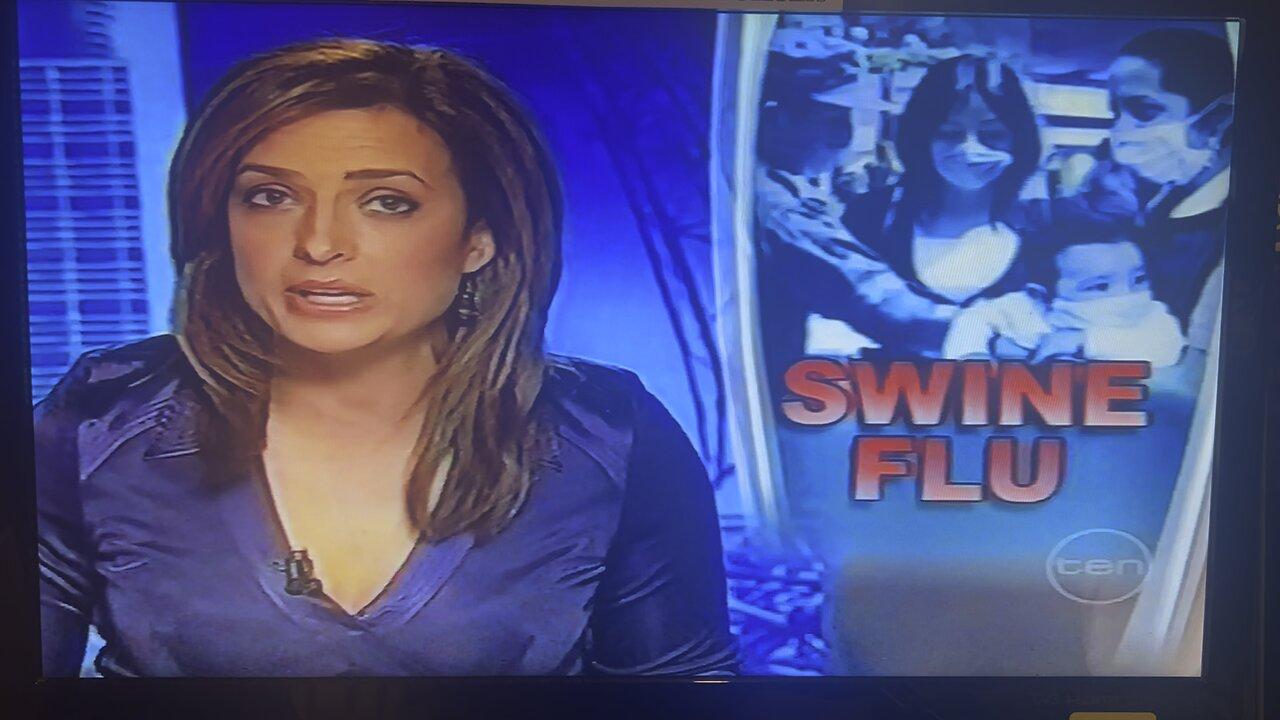April 2009 news coverage of swine flu channel ten Australia