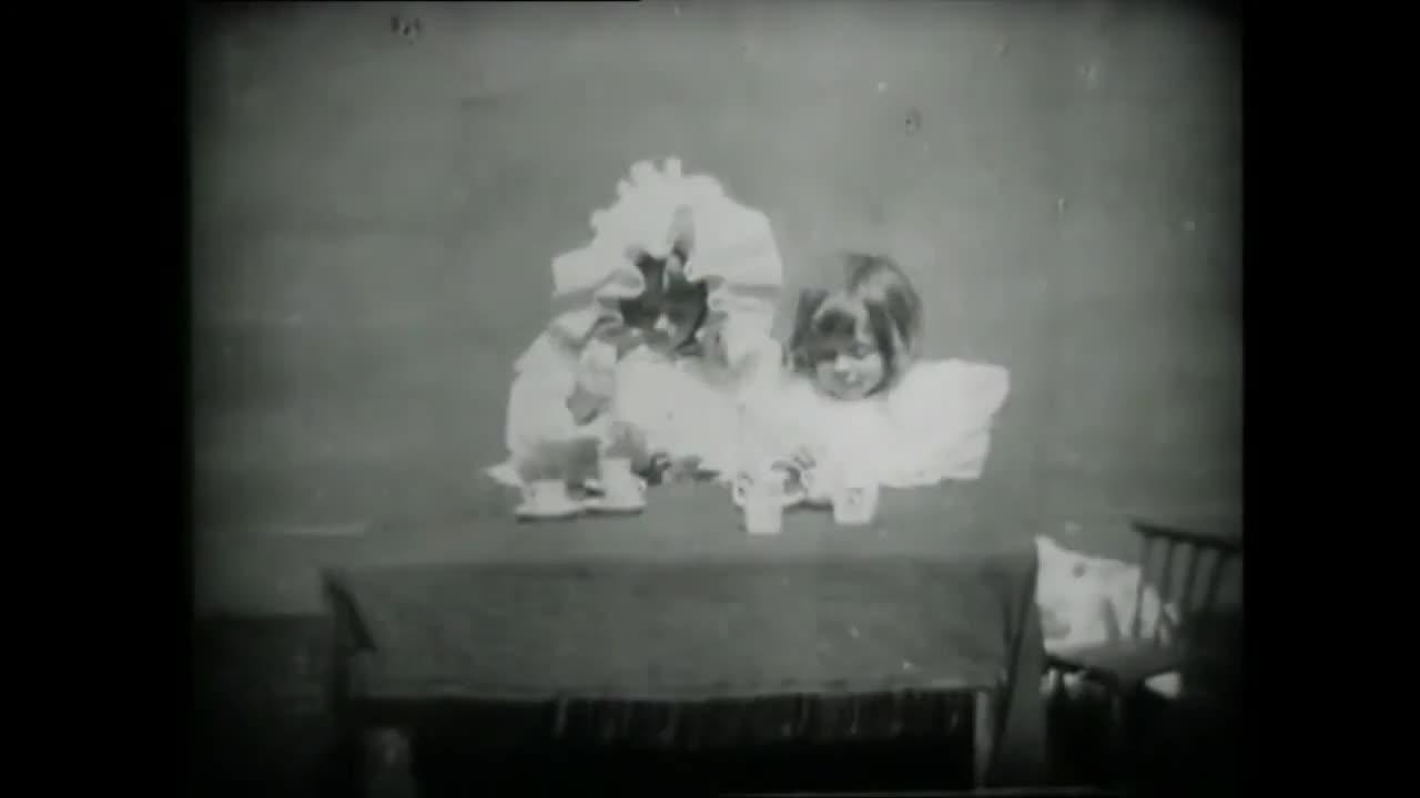 The Twins' Tea Party (1896 Film) -- Directed By Robert W. Paul -- Full Movie