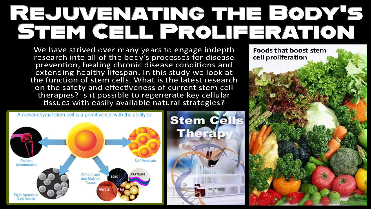 Rejuvenating the Body's Stem Cell Proliferation