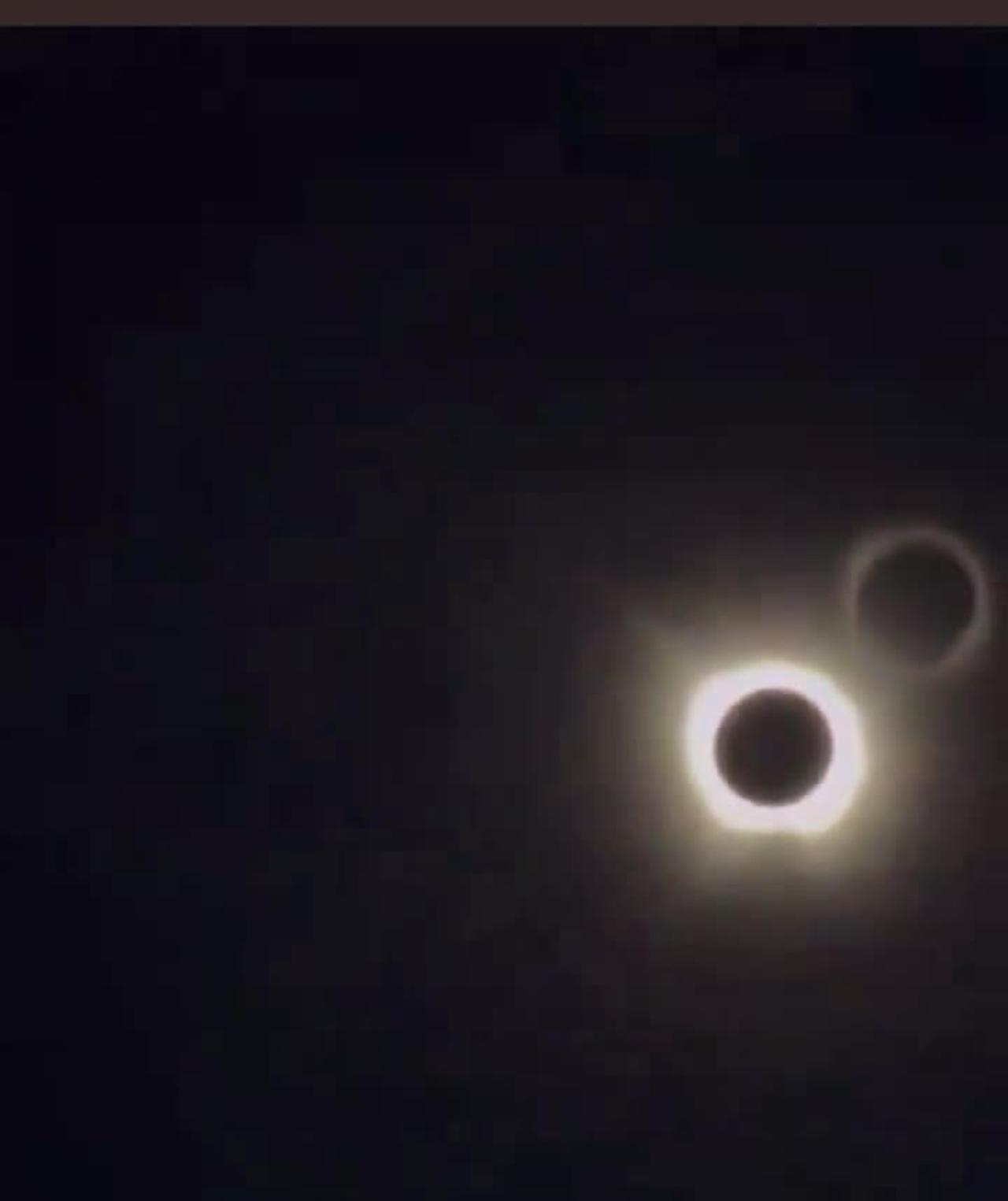 Total solar eclipse view from Downtown Dallas, Texas