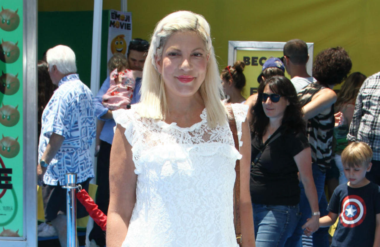Tori Spelling once smashed a baked potato during a fierce argument with Dean McDermott
