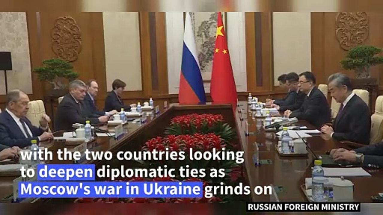 China and Russia top diplomats meet to deepen ties
