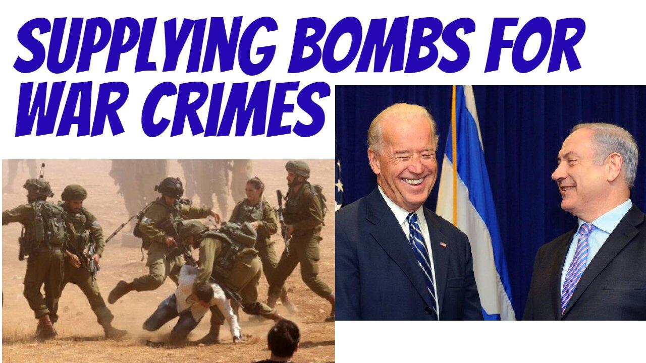 Providing weapons for war crimes... you can't do it!