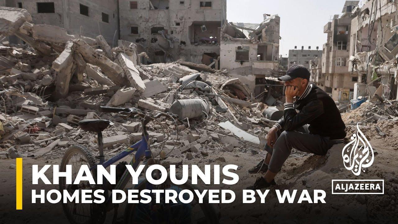 Palestinians return to their homes in Khan Younis to find widespread destruction