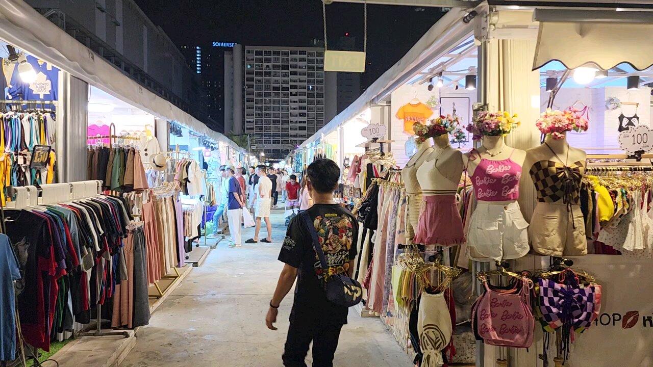 Night Market in Bangkok Thailand