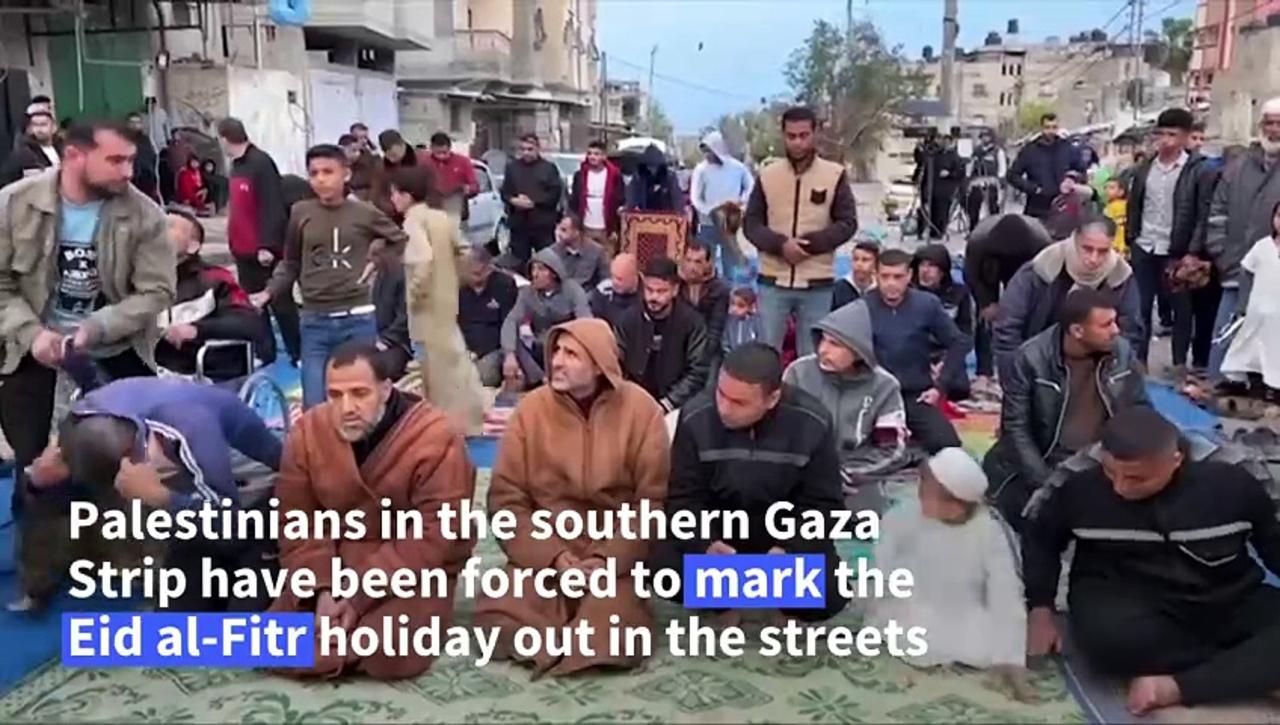 Gazans forced to mark end of Ramadan amid rubble of Israel-Hamas war