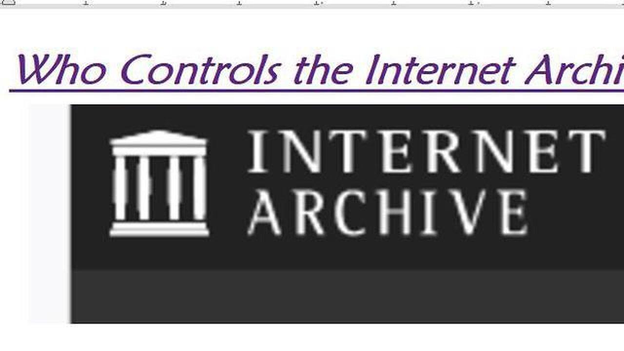 Who Controls the Internet Archive?