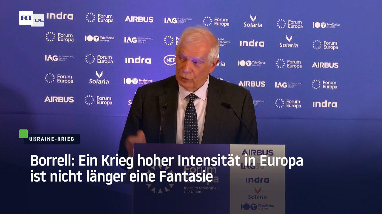 Borrell: Ein Krieg hoher Intensität in Europa ist nicht länger eine Fantasie