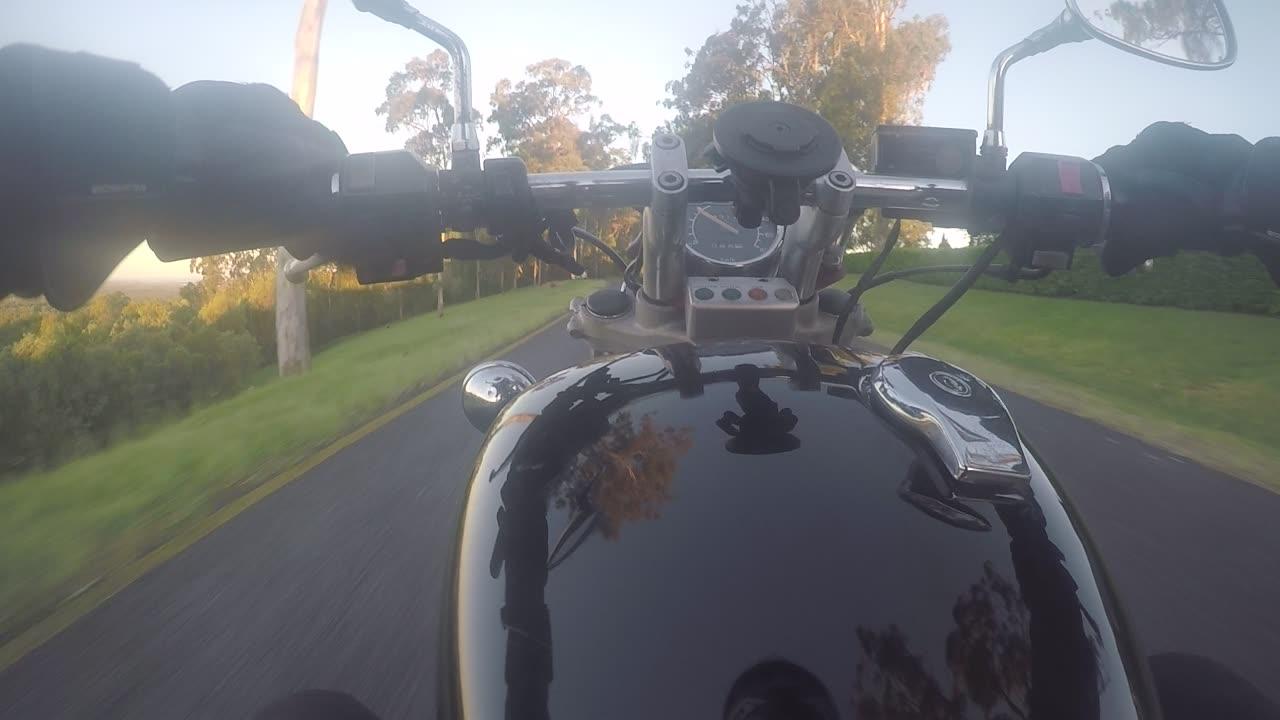 Female Motorcyclist Bike Ride - First GoPro Recording