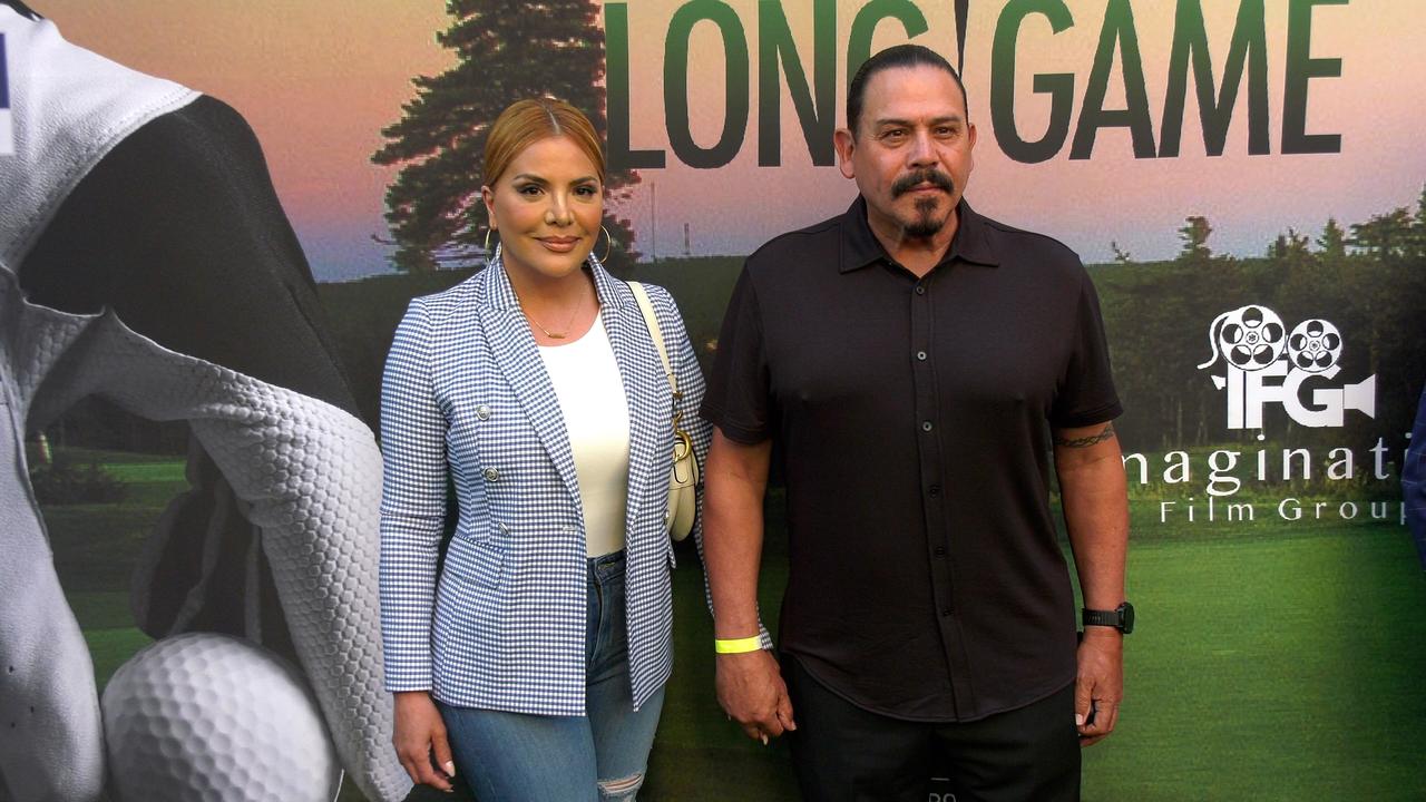 Yadi Valerio and Emilio Rivera 'The Long Game' Los Angeles Screening Green Carpet