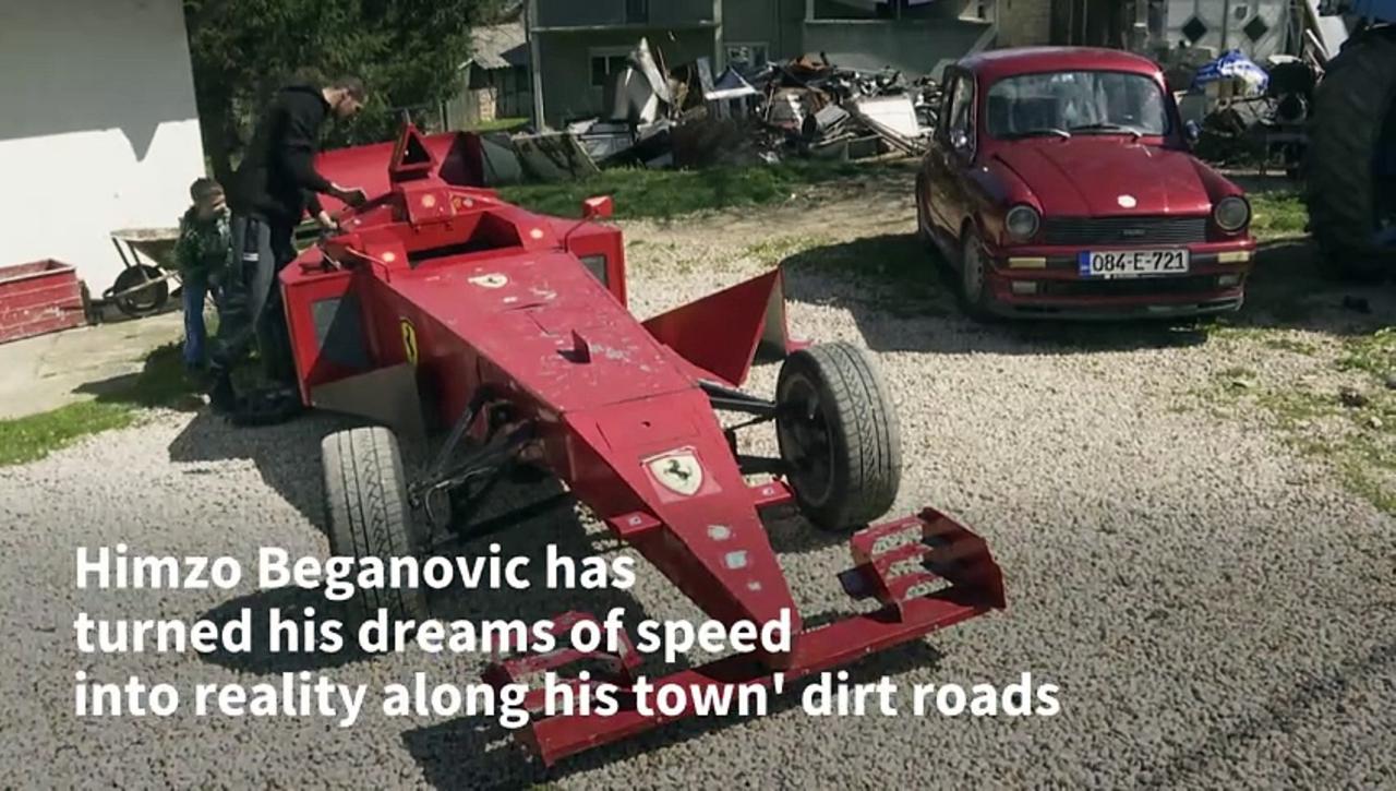 Bosnian Formula 1 fan brings speed dreams to the mountains