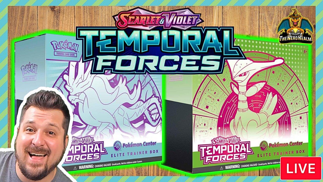 Temporal Forces Exclusive Pokemon Center ETBs + Paldean Fates | Pokemon Cards Opening LIVE!