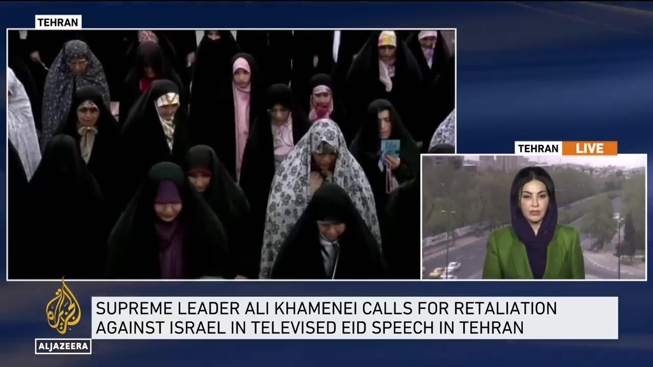 Iran's Khamenei blasts Israel, West for 'bloody' Gaza war in Eid speech