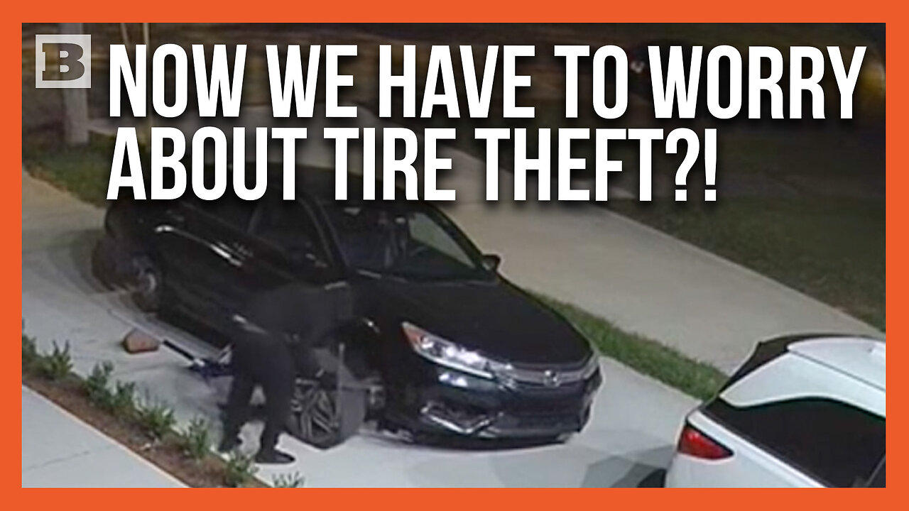 Thieves Steal Car Tires in the Middle of the Night Leaving Cinder Blocks Under Car