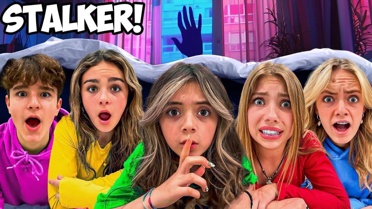 SNEAKING OUT Of The HOUSE At 3AM!**Stalker Showed Up at Our Sleepover!**