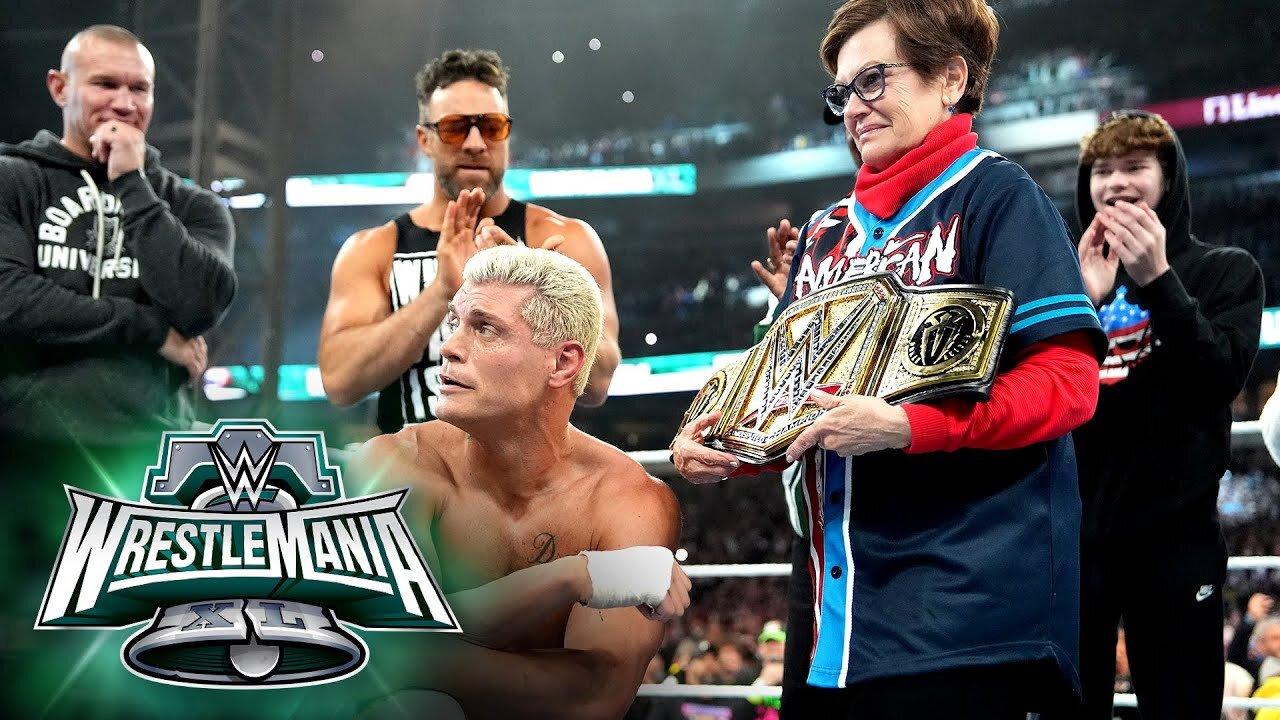 Roman Reigns vs. Cody Rhodes | Bloodline Rules Match: WrestleMania highlights