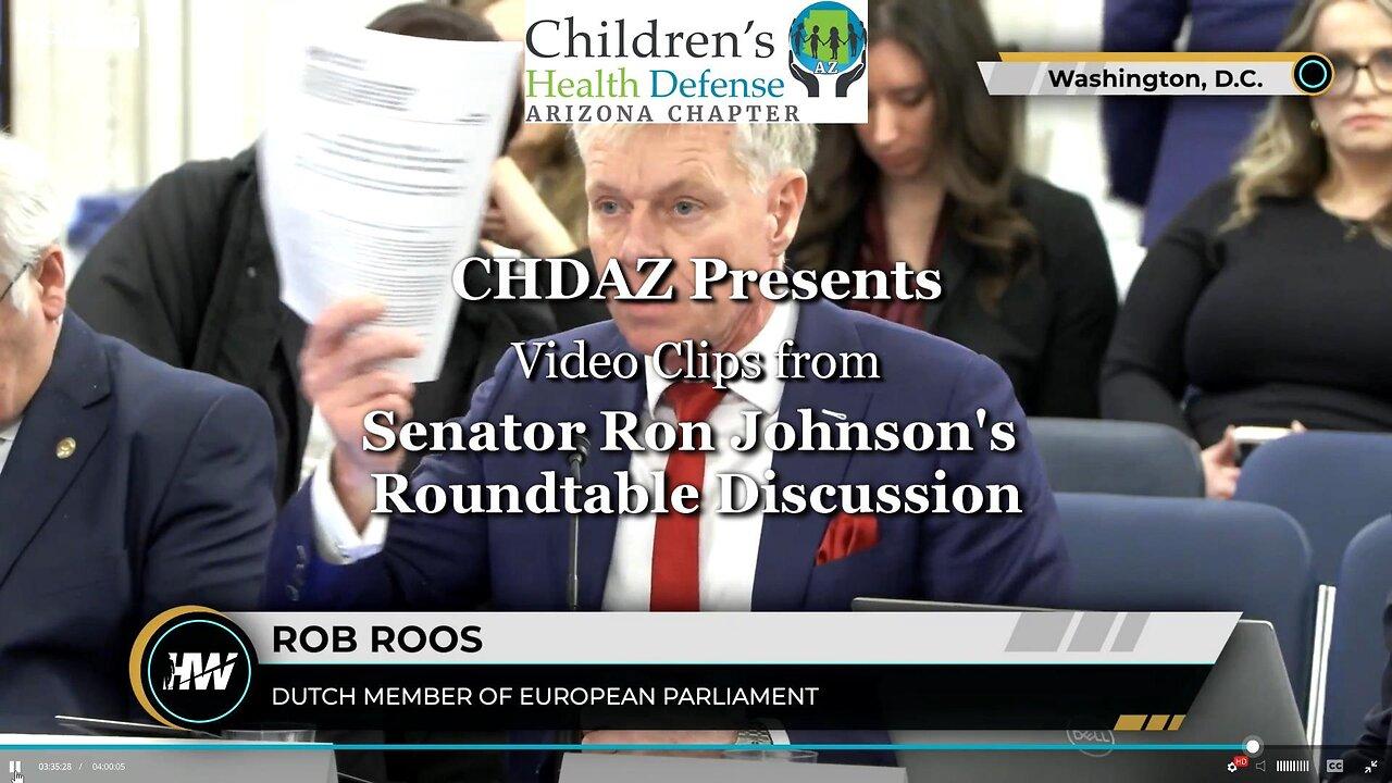 Rob Roos’ Statements at Senator Ron Johnson's Round Table Discussion