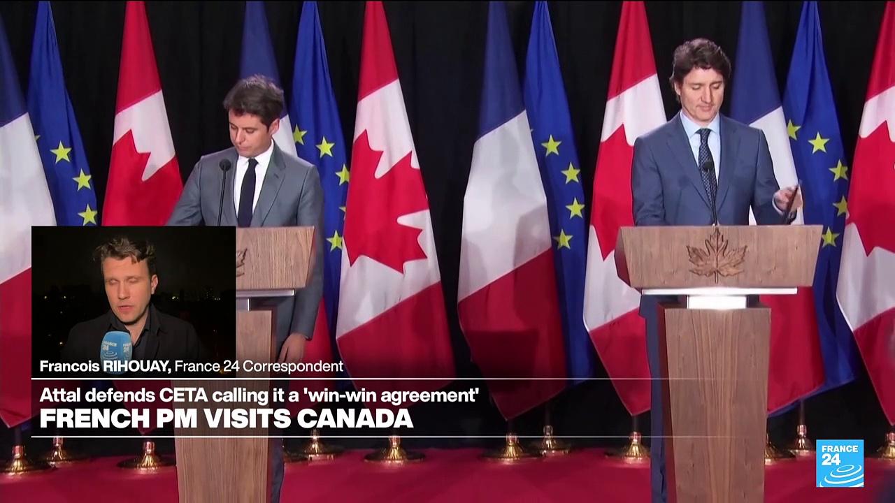 'Win-win': French PM, Trudeau defend Canada-EU trade pact
