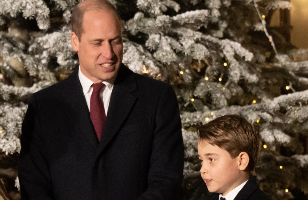 William, Prince of Wales took his son Prince George to watch his favourite football team