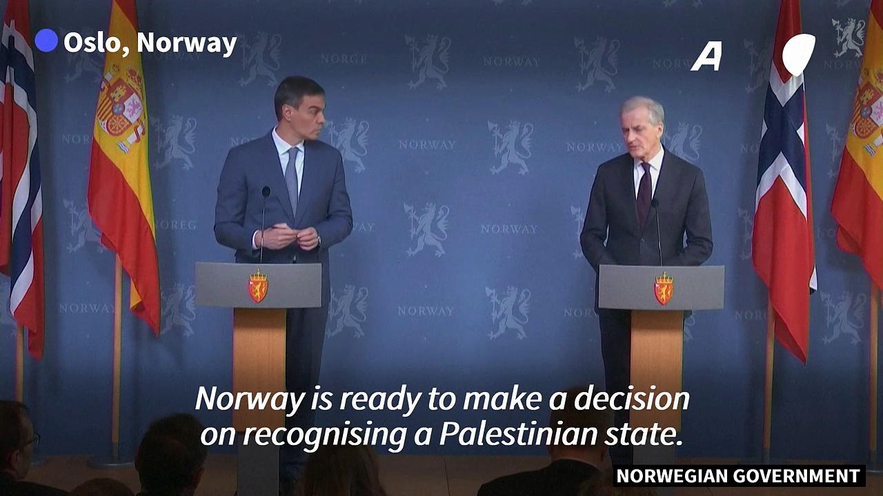 Norway ready for 'decision on recognising Palestinian State' says Prime Minister Store