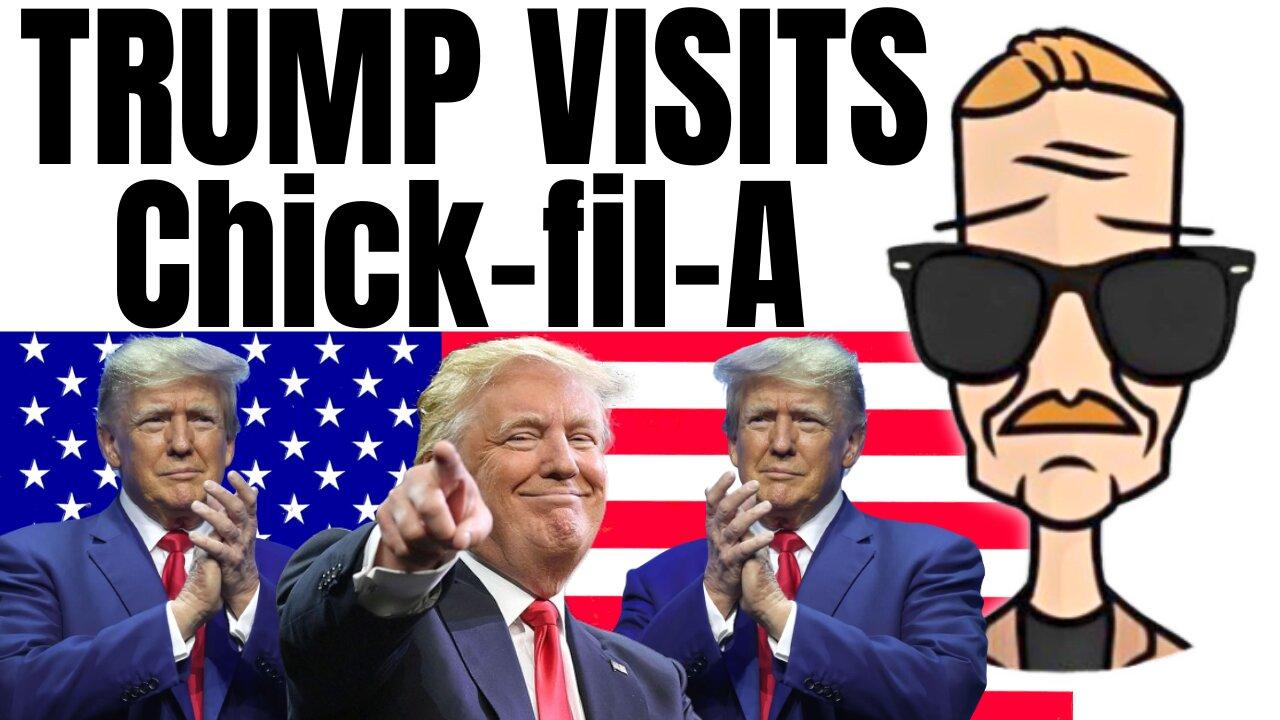 🟢 Trump at Chick-fil-A | AMERICA FIRST Live Stream | Trump 2024 | 2024 Election |