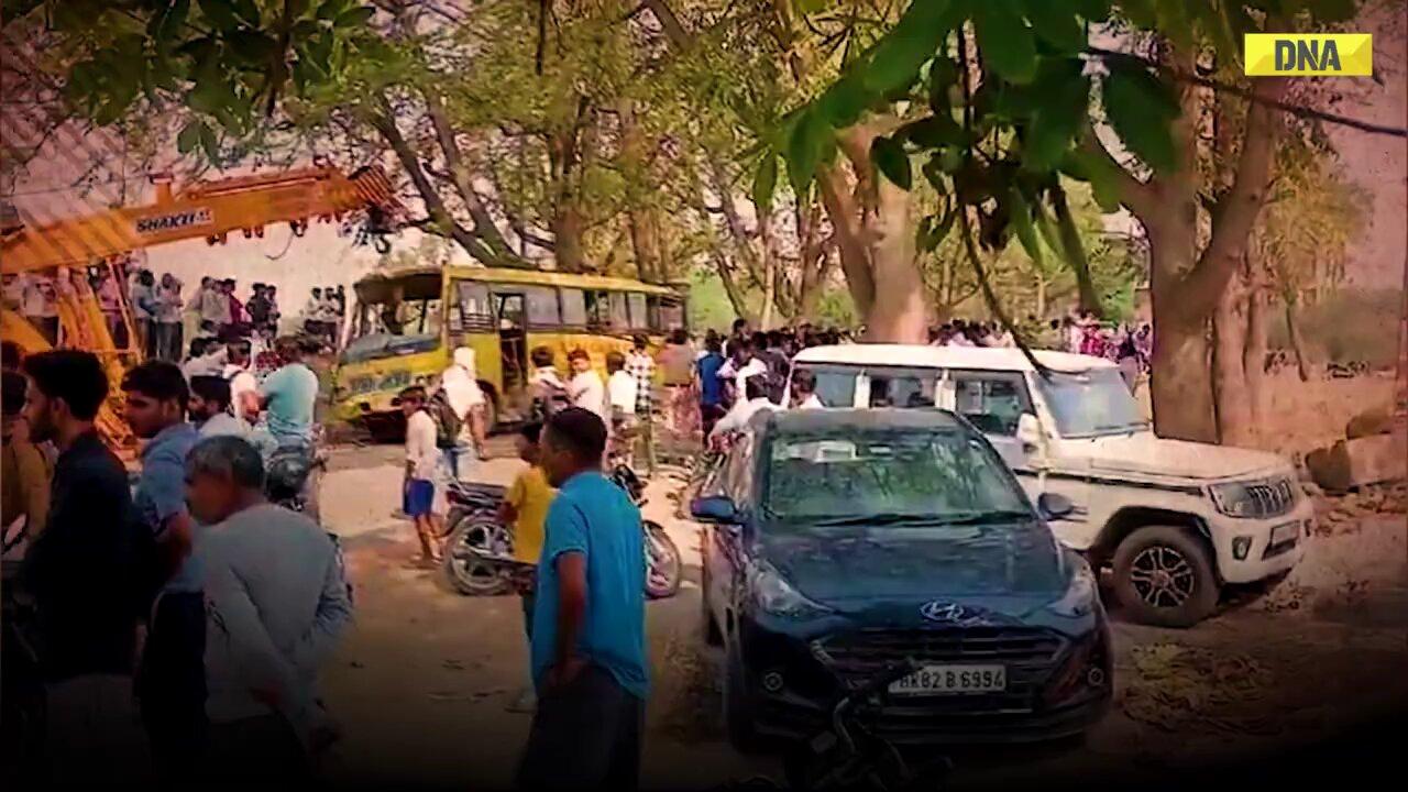 Massive School bus accident in Haryana