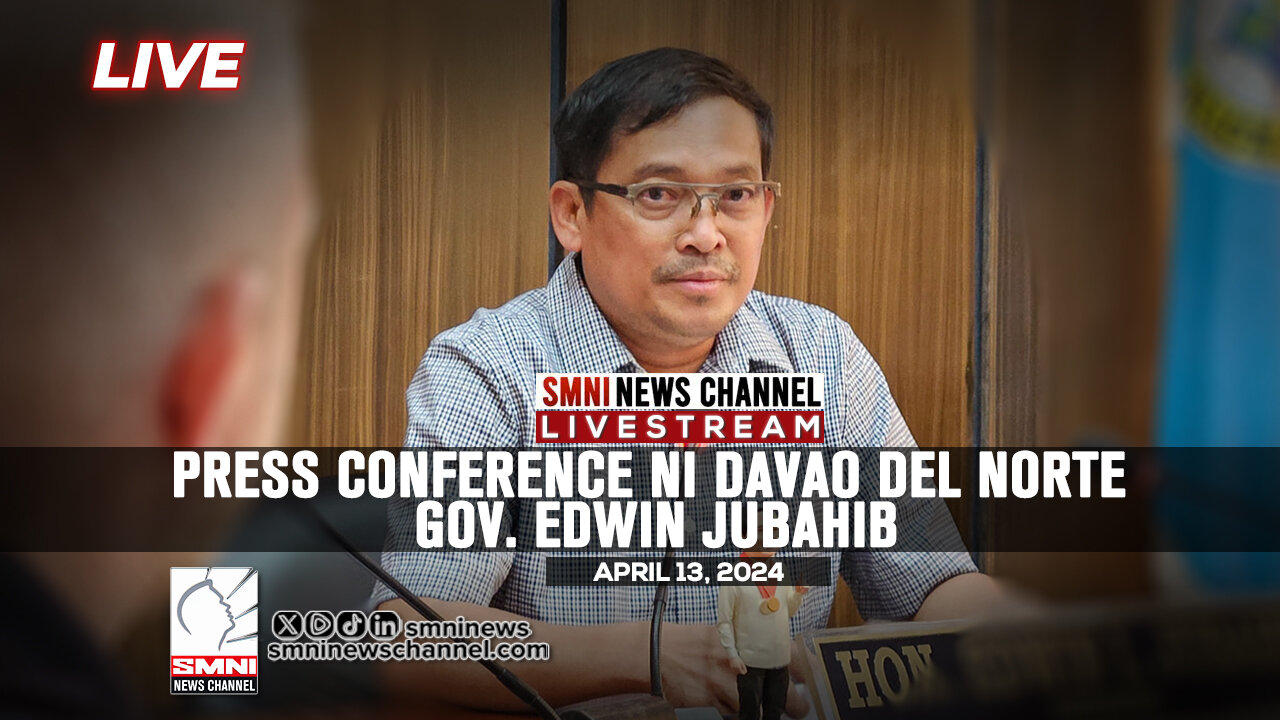 LIVE | Press conference ni Davao del Norte Gov. Edwin Jubahib