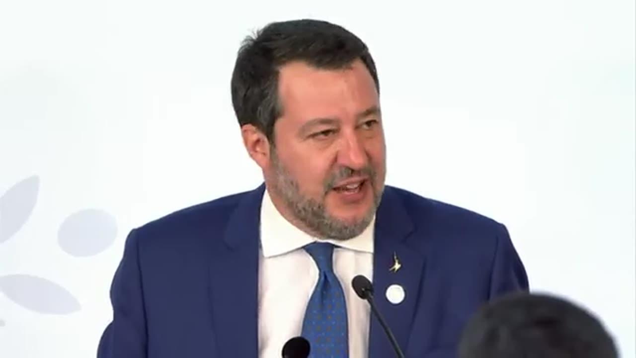 🔴 Conferenza stampa del Min. Matteo Salvini al termine dei lavori del G7 dei Ministri dei Trasporti.