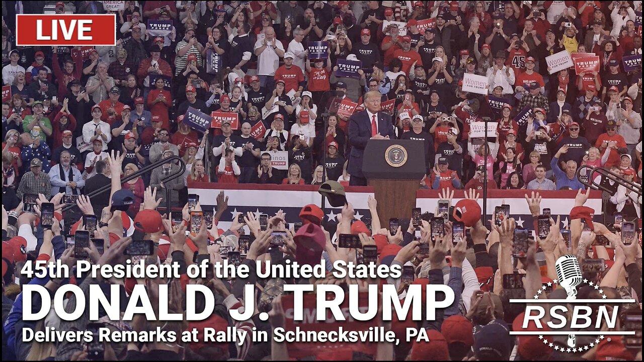 LIVE: President Trump Delivers Remarks at Rally in Schnecksville, PA - 4/13/24
