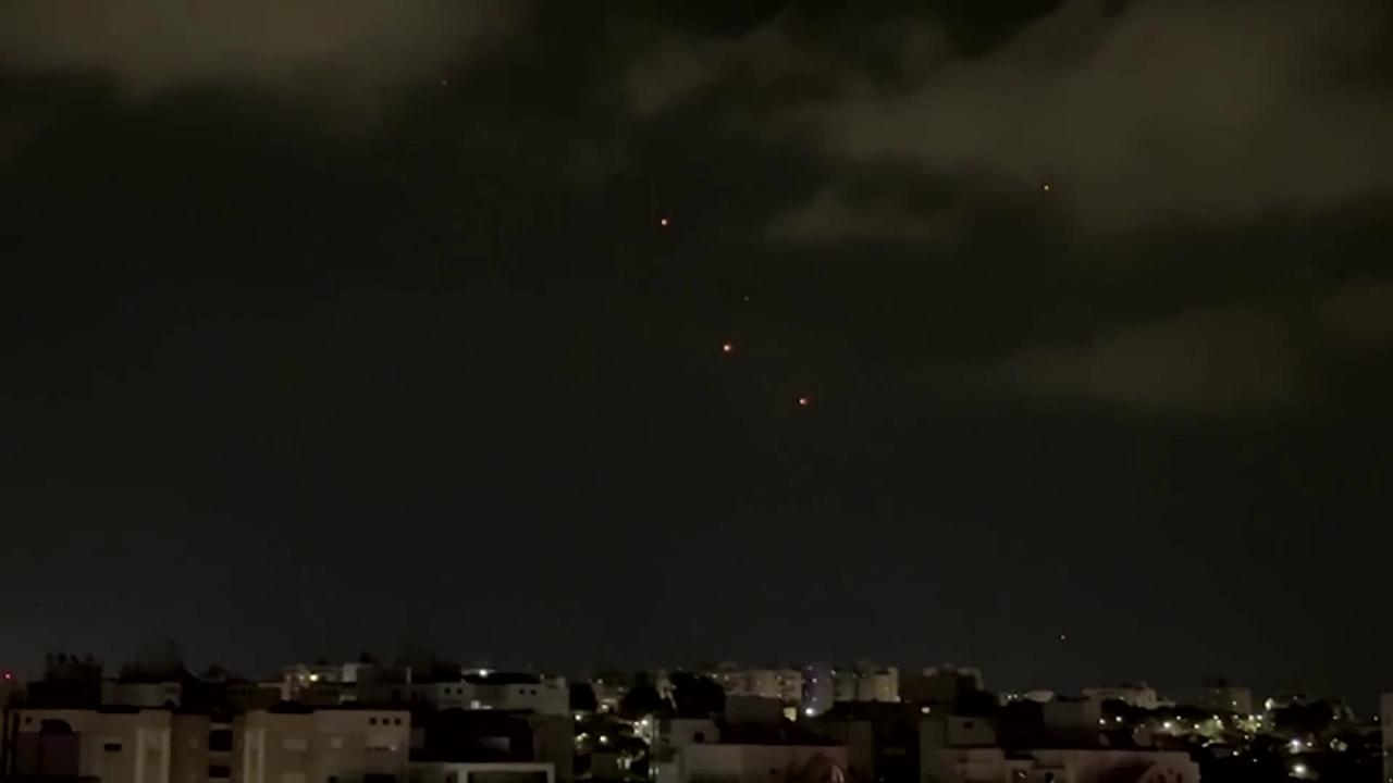 Glowing objects seen flying at Israel as Iran attacks