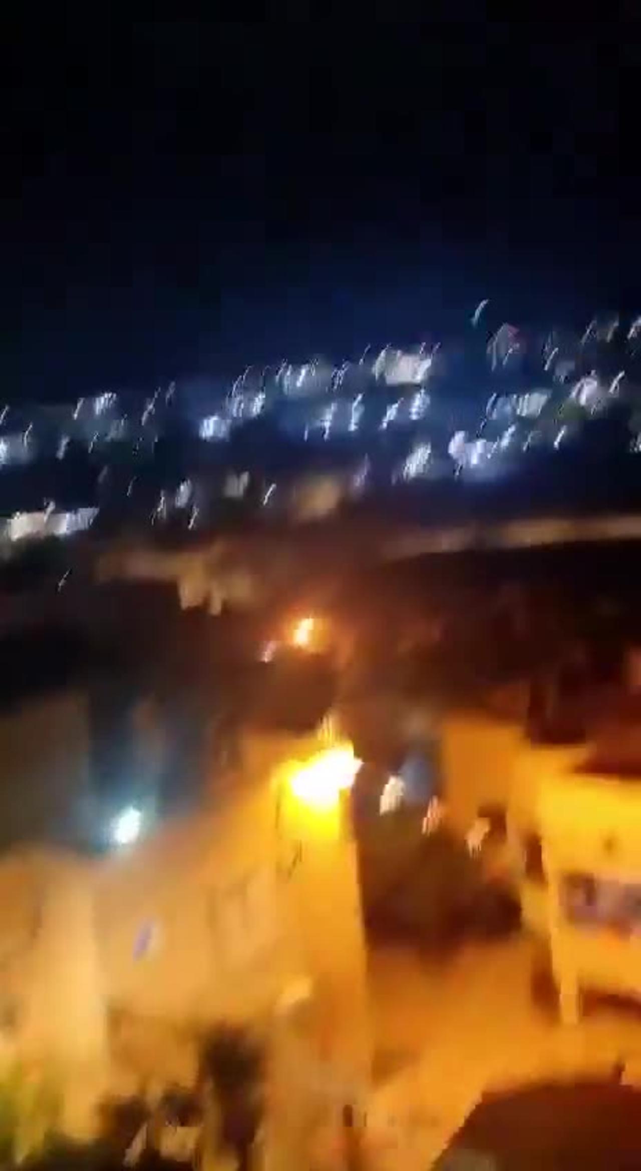 Footage depicts the Iron Dome's failure to intercept Iranian missiles