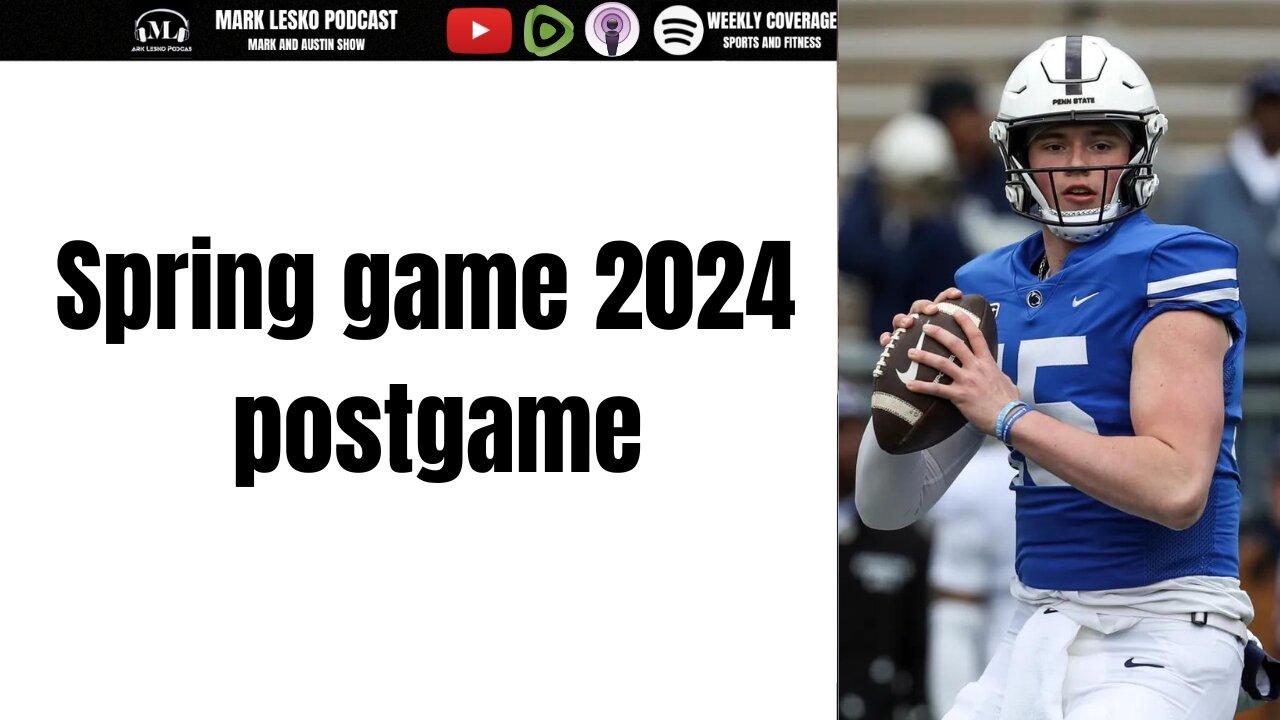 Postgame Spring game 2024 #pennstatefootball