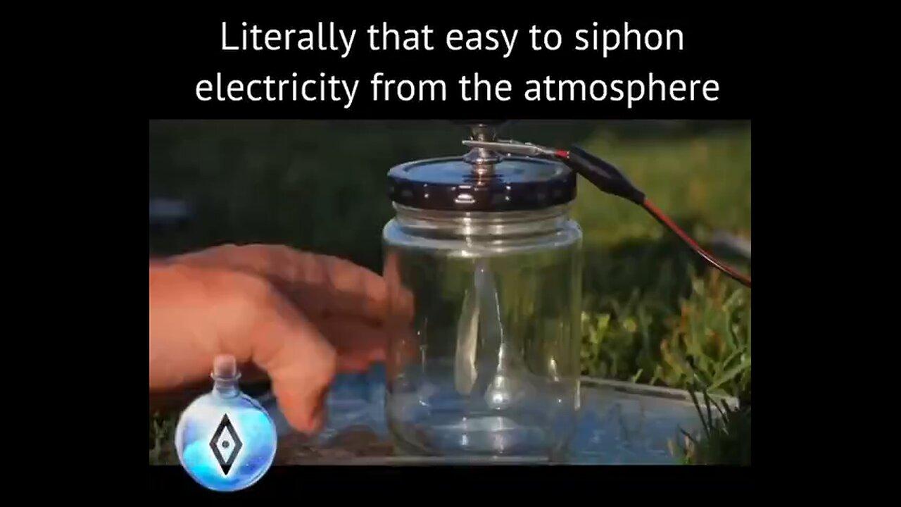 Electricity Is Easily Siphoned From The Atmosphere