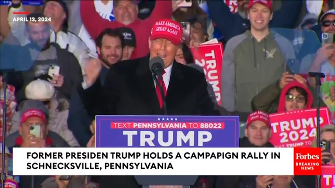 Trump Holds Pennsylvania Campaign Rally After Iran Launches Drone Strikes On Israel