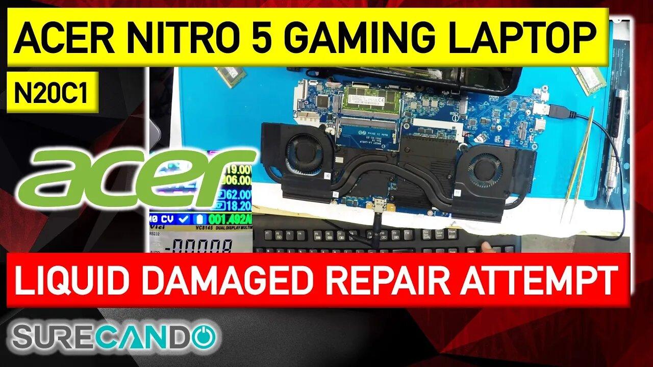 Reviving the Acer Nitro 5 N20C1 2021_ Successful Repair after Liquid Spill Damage