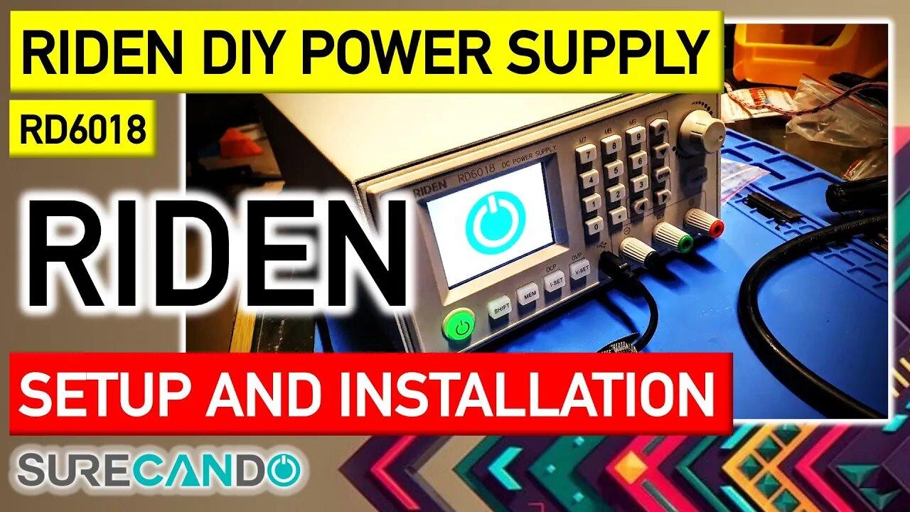 RIDEN RD6018 60V USB WiFi DC Adjustable Building Setup Install Logo Change (I also watched YT Video)