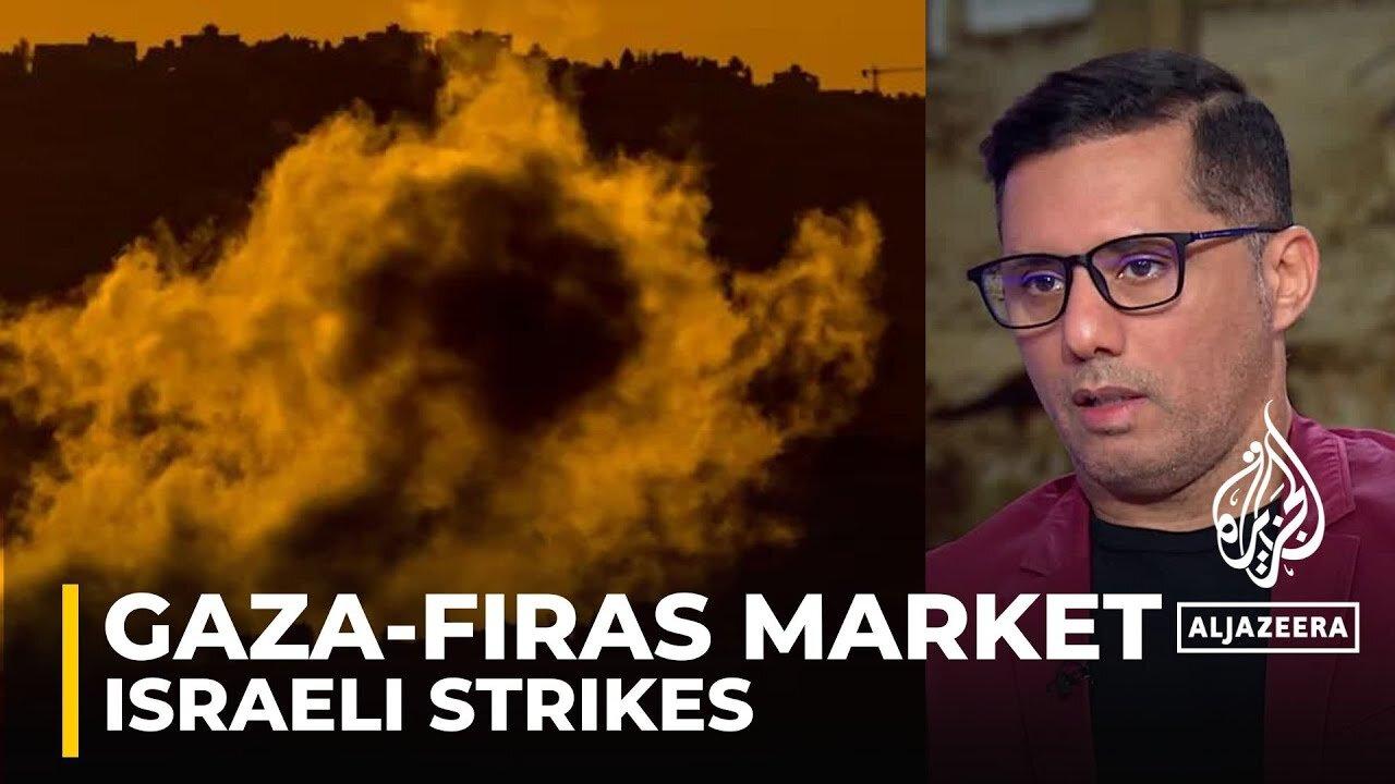 Israeli strikes on Gaza city has killed several people and injured others at Firas Market