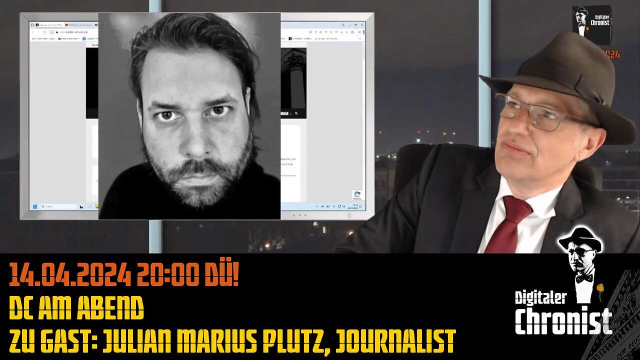 14.04.2024 20:00 DÜ! DC am Abend Zu Gast: Julian Marius Plutz, Journalist