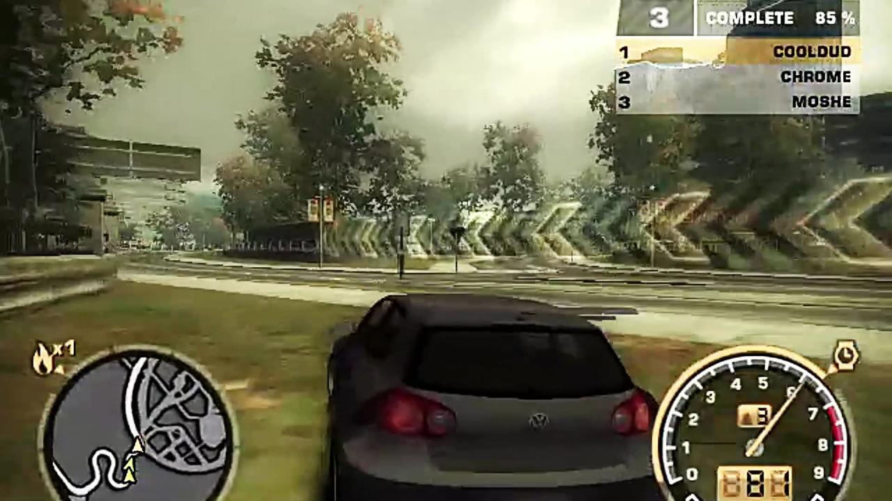 Sprint Race With Volkswagen Golf GTI in NFS Most Wanted Game