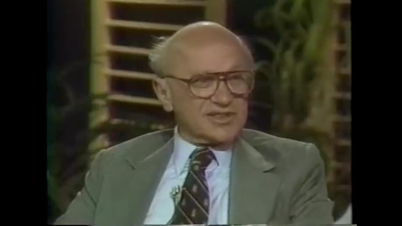 Milton Friedman on Phil Donahue in 1979 about freedom to - newsR VIDEO
