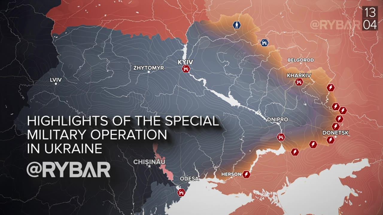 ►🇷🇺🇺🇦🚨❗️⚡️ Rybar Review of the Special Military Operation April 8-14 2024