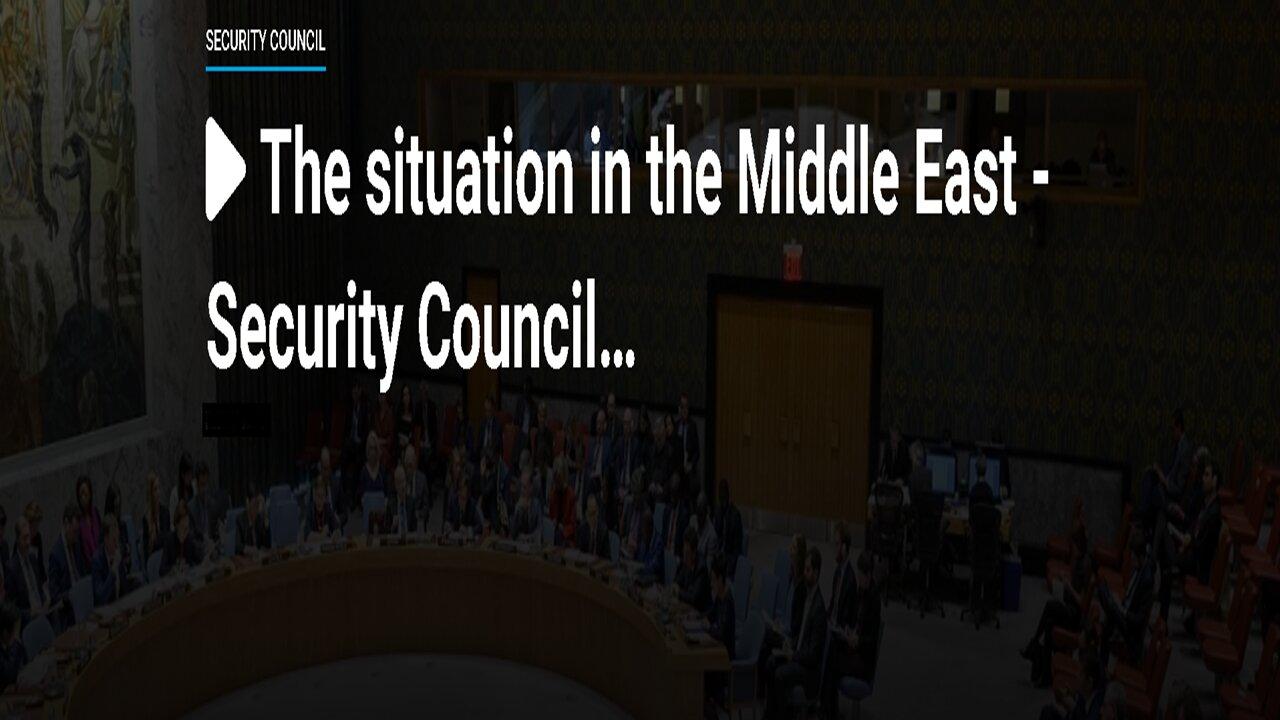 United Nations Iran Attacks Israel Security Council Meeting