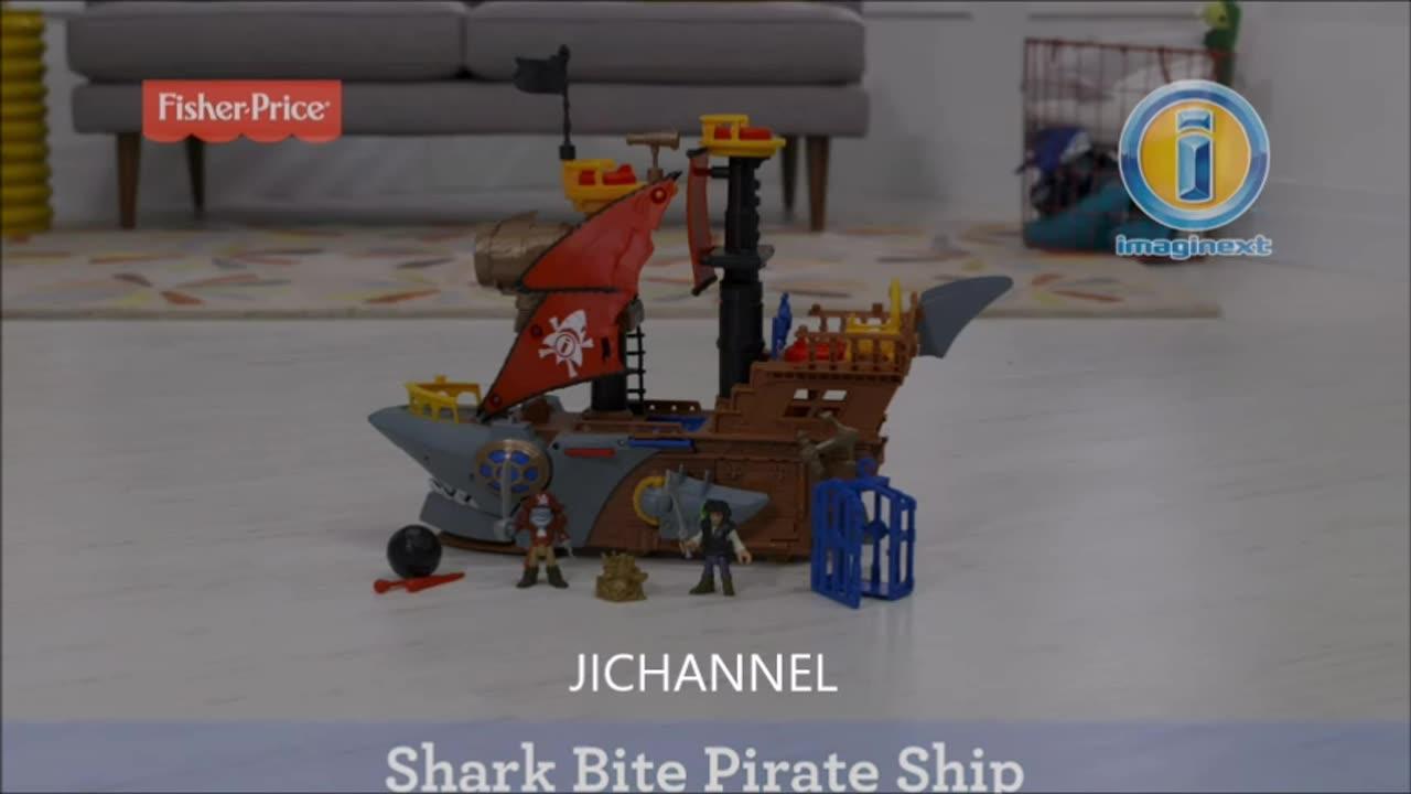 Jouet Fisher-Price Imaginext Jouet préscolaire Morsure de requin Bateau pirate