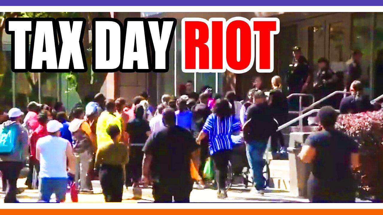 🔴LIVE: Tax Day Riots, Biden Advised Iran, Died SUDDENLY Season Is Back 🟠⚪🟣
